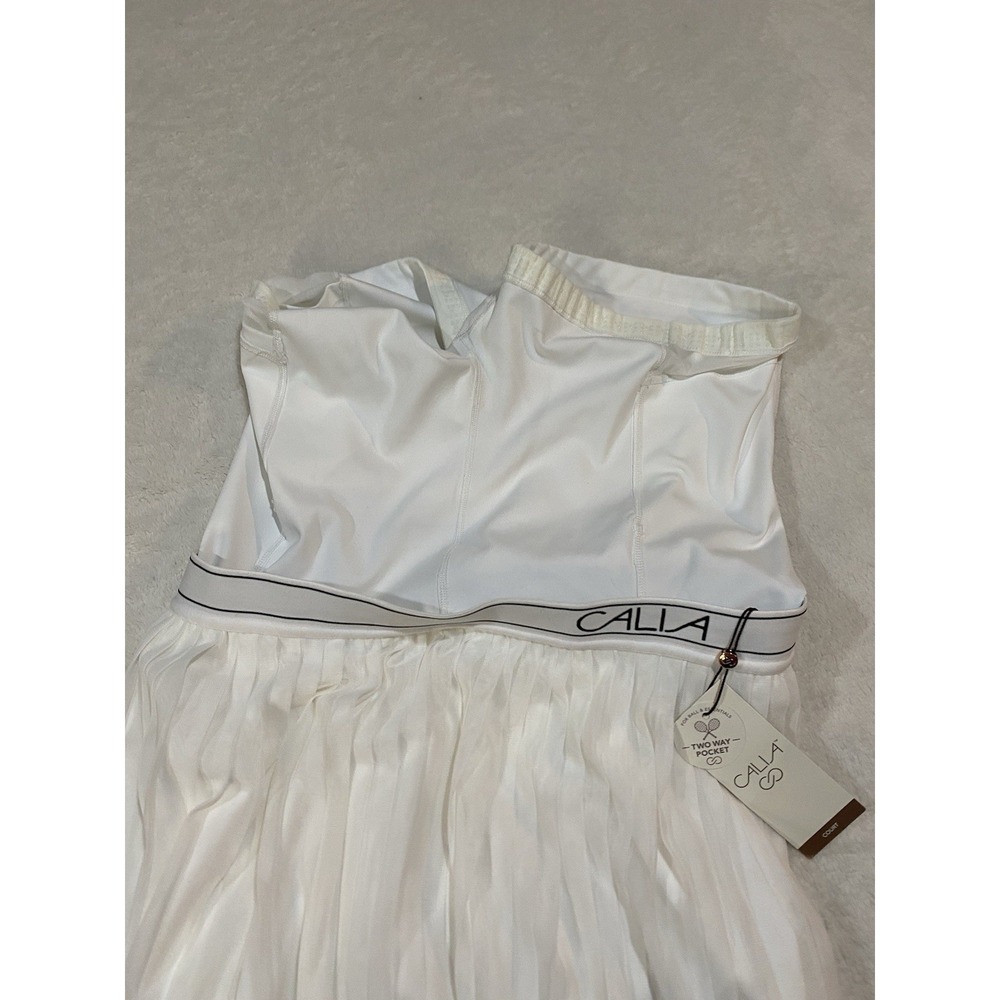 CALIA Carrie Underwood Woman's Pleated Skort White High Rise Tennis Golf M NWT - Picture 12 of 12